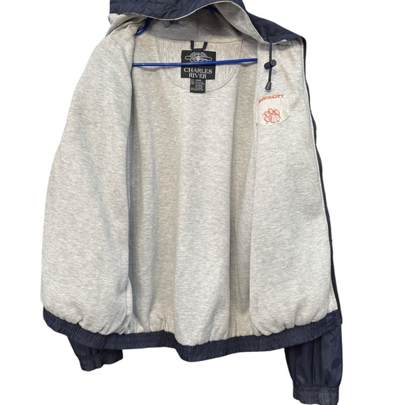 Charles River Clemson Tigers Navy Hooded Jacket Large - Picture 3 of 8
